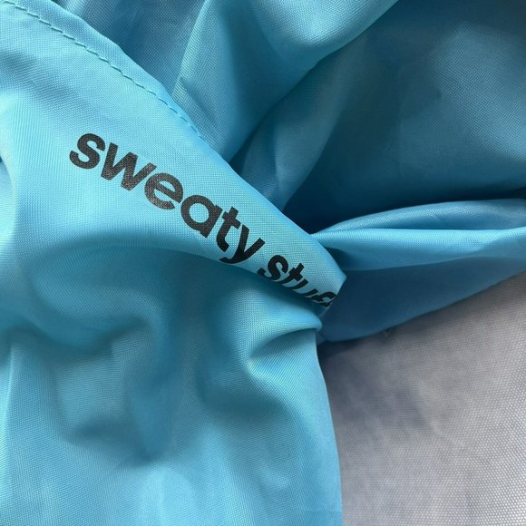 Adidas Squad III Duffel Medium Gym Bag Gray Black Nylon Turquois Interior - Picture 8 of 13